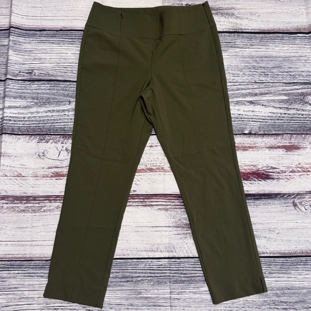 Orvis Women’s Pants Size 16 Olive Green Stretch Straight Leg Trousers